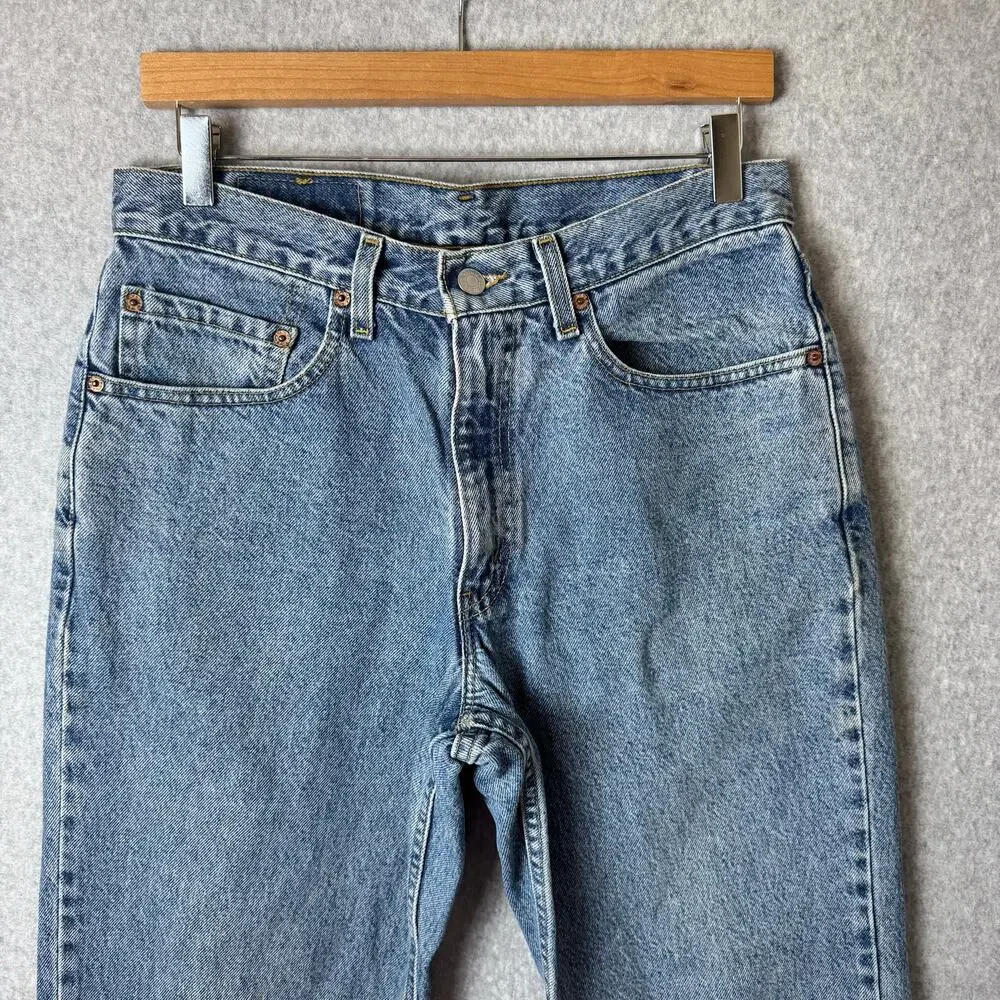 Vintage Levi's 550 Jeans Mens Relaxed Fit Ridged Denim Classic Western Retro